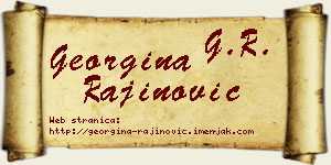 Georgina Rajinović vizit kartica